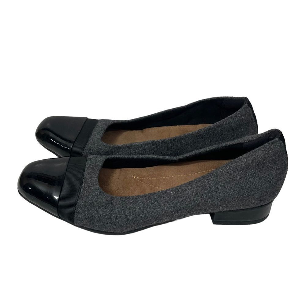 Clarks Artisan Grey Mix Fabric Flats